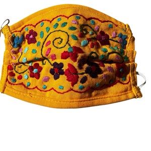 Embroidered washable women's Face mask
